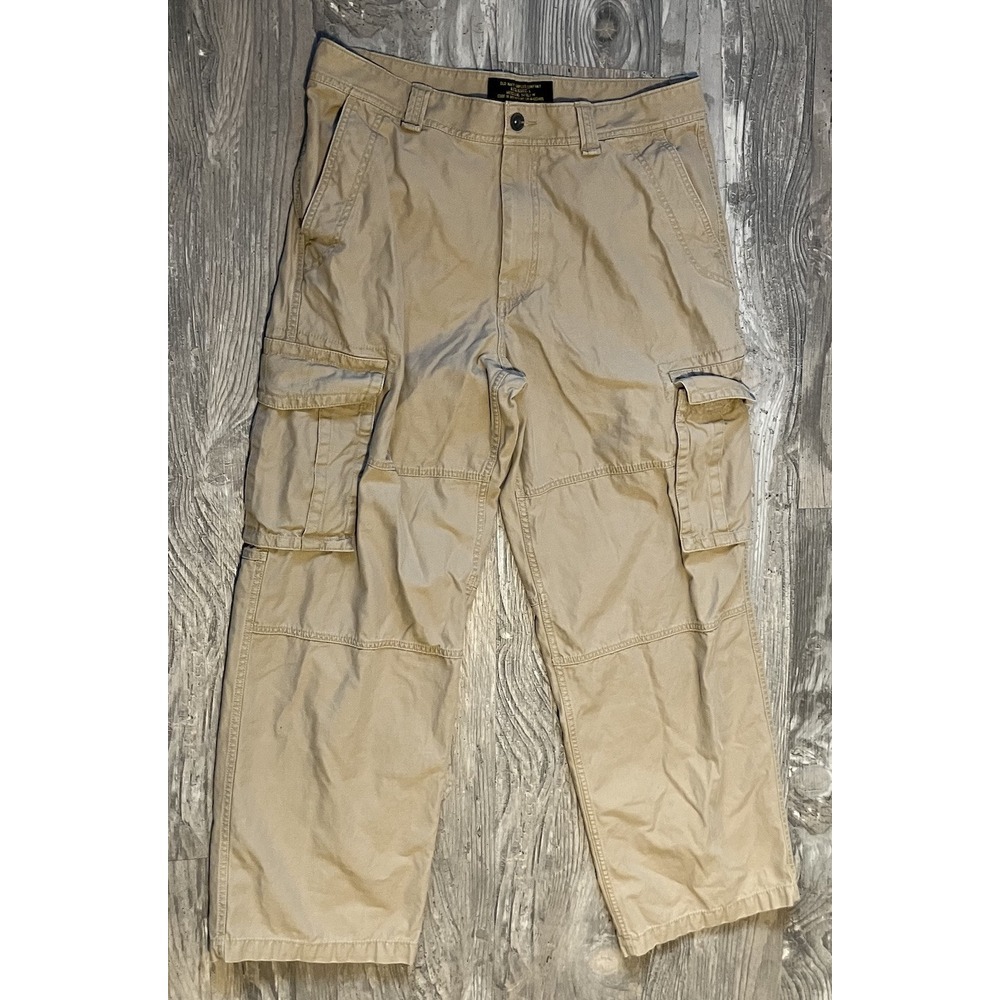 Vintage Y2K Old Navy Skater Punk Cargo Pants Rave Cyber 36x30 Military
